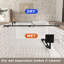 Porte de douche sans cadre, verre trempé transparent de 1/4 po (6 mm), film antidéflagrant, poignée en acier inoxydable-115606790-115606788