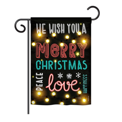 Dzadur Double Sided 18.5'' H x 13'' W Christmas Garden Flag
