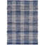Denim Plaid Handwoven Cotton Rug-22693337