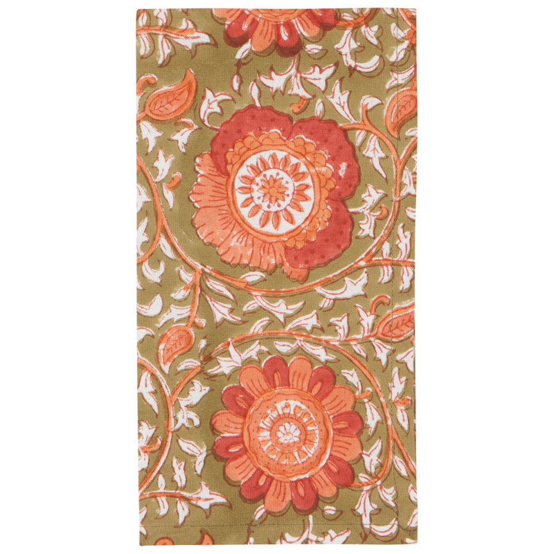 Ensemble de 12 serviettes Zinnia