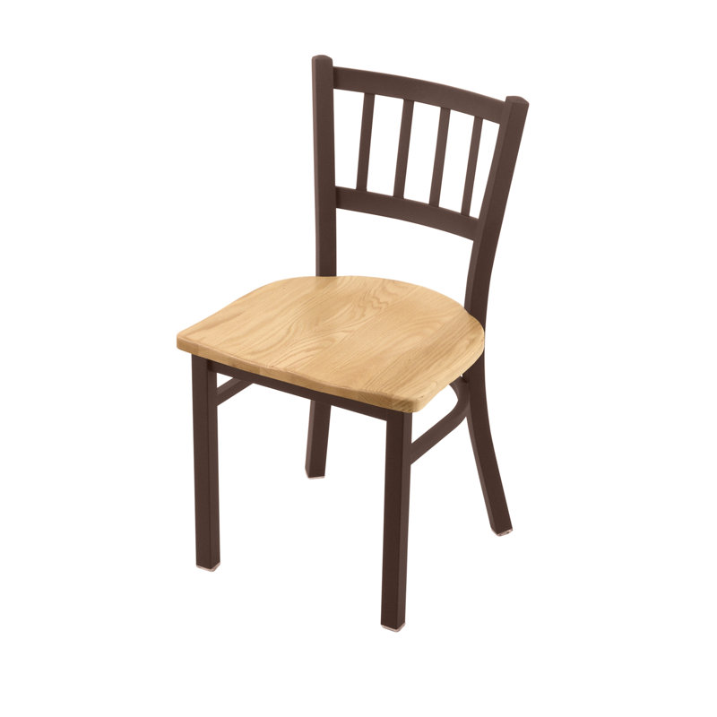 Chaise Contessa 610, Bois - Chêne naturel, Bronze