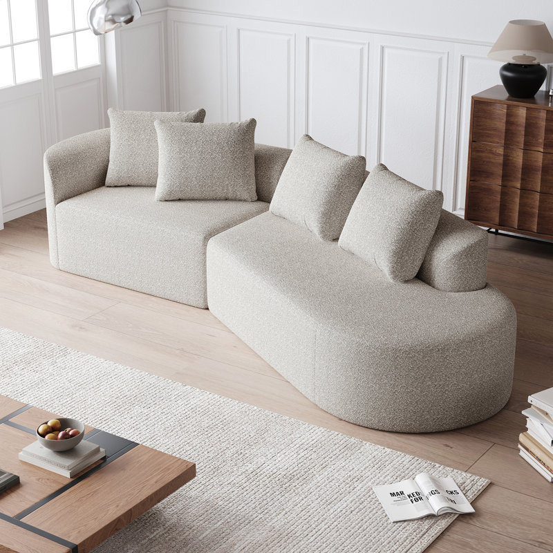 Canapé modulaire surdimensionné et rembourré Modern, 2, Kaki