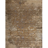 Mayfair Floral Area Rug in Silver