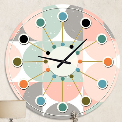 Horloge murale rétro Mid-Century