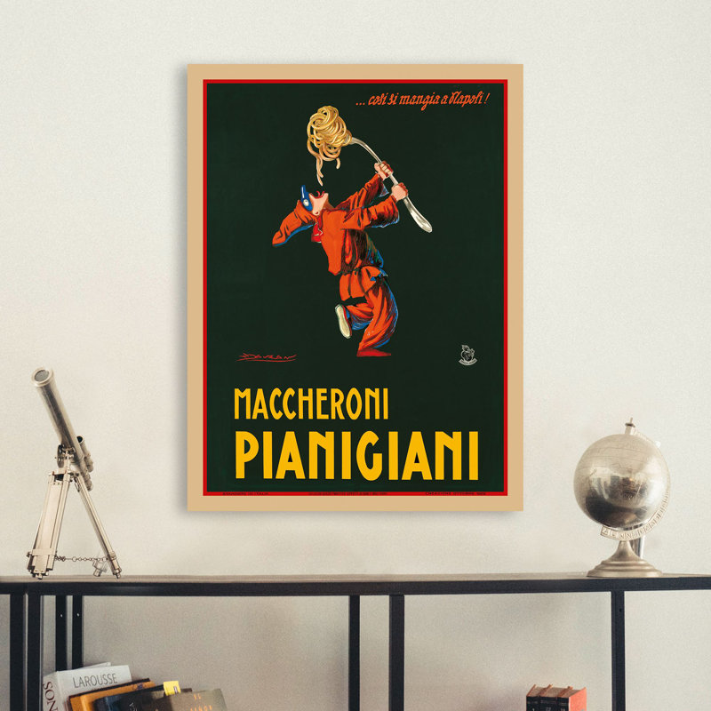 Maccheroni Pianigiani by Achille Luciano Mauzan - Wrapped Canvas Print, 80cm H x 60cm W x 4cm D