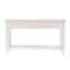 Console rectangulaire à 2 tiroirs en bois massif l 54 po avec tablette inférieure ouverte Arnissa