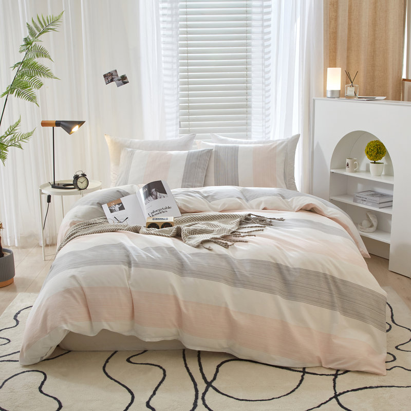 Microfiber Floral Print Comforter Set