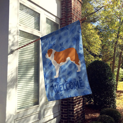 Caniche en polyester à 2 côtés 40 x 28 po standard welcome drapeau maison