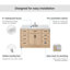 Meuble-lavabo simple en bois massif 54 po Tidworth avec lavabo en quartz Carrara 1,5 po-1474329224-1453176977