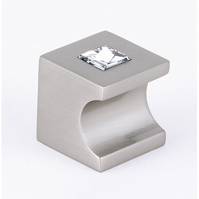 Bouton carré en cristal Swarovski