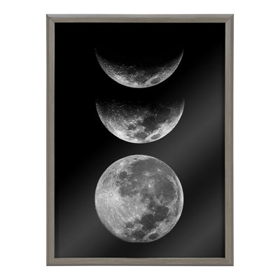 Art mural en verre Mod Moon It's Just a Phase par The Creative Bunch Studio