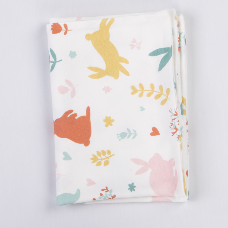 Taies d'oreiller en coton pour tout-petits, 13 po x 18 po, fermeture à enveloppe, lapins - NTBAY