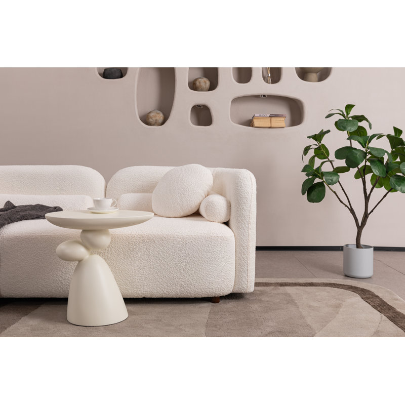 2 + 2 + 1 + 1S, canapé-lit de luxe moderne pour le salon, canapé-lit rembourré blanc Boucle pour le bureau d'appartement, 3 places