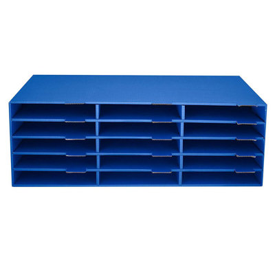 AdirOffice Cardboard / Paper Compartment Mailroom Organizer