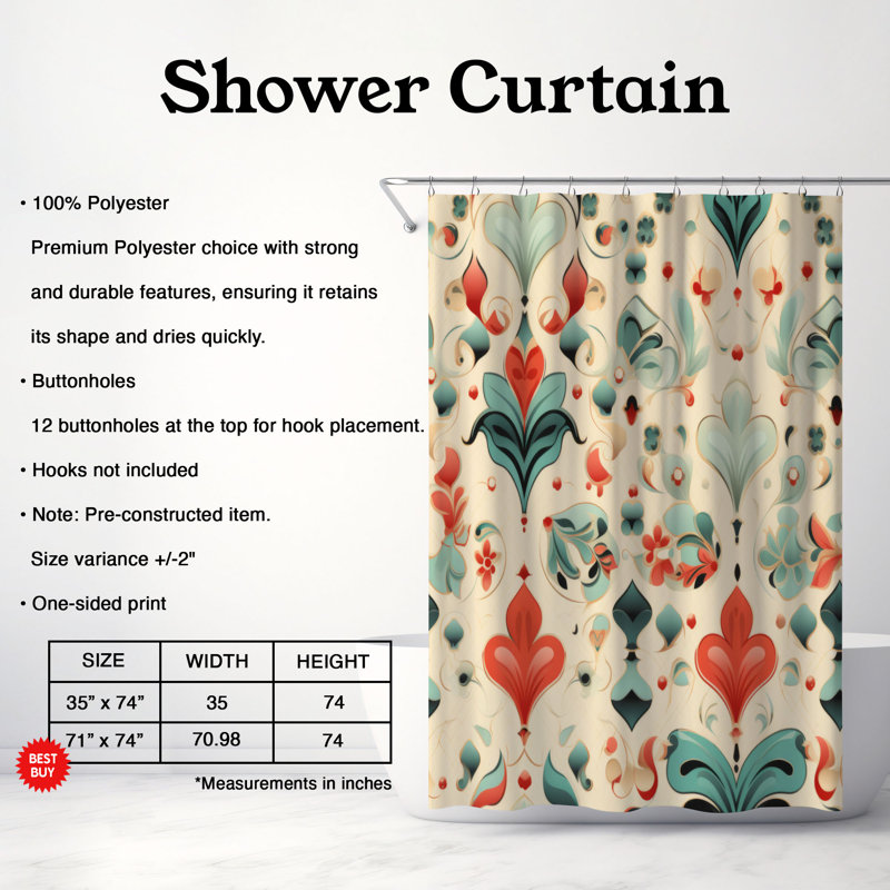 Game Imagery - Premium Shower Curtain, 74"H x 71"W