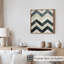 Motif à chevrons abstrait I, reproduction d'art rétro sans cadre-270125695