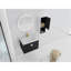 Meuble-lavabo mural 28 po avec lavabo en céramique et armoire latérale 28 po, portes à fermeture en douceur-131656758
