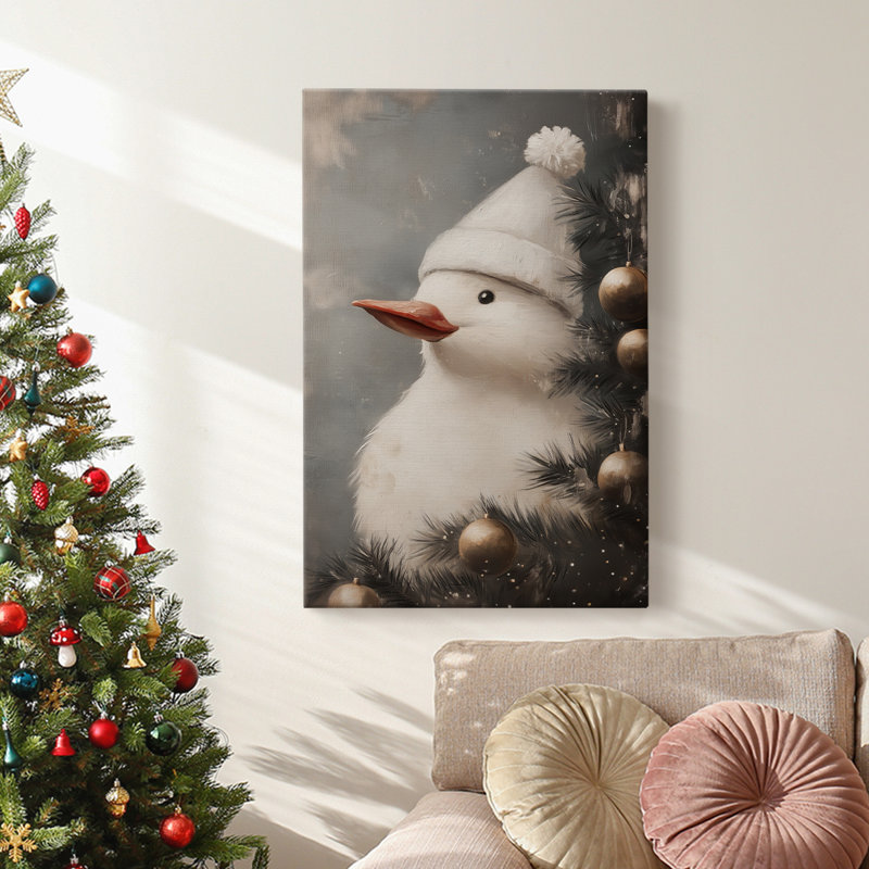 Art des Fêtes de Noël - Toile tendue avec châssis - Série 2-CD III, H 18 po x l 12 po