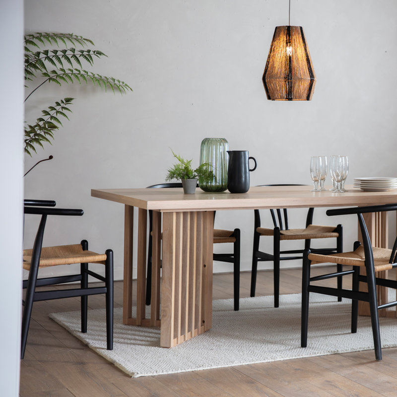 Greggery Oak Solid Wood Dining Table