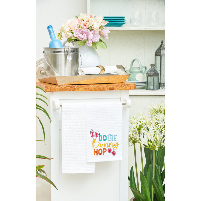 Do The Bunny Hop Towel, White/Blue/Orange Do The Bunny Hop
