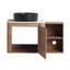 Wall-Mounted Bathroom Vanity With Ceramic Art Sink, And 1-Storage Shelves-941658879-941658876