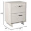 Table de chevet 2 tiroirs Fynn-33097572