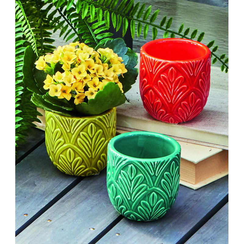 Mini jardinière Augustine, Orange