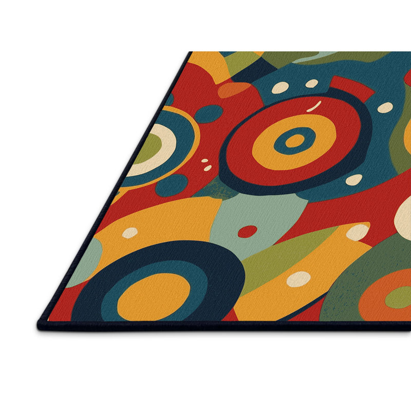 Funky Glow Rug, Square 5'