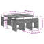  Ensemble de 6 chaises de patio noires et brunes