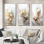 «Gold Sphere Fractal», 3 pièces sur toile-2037834698-2037834716