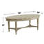Table basse ovale avec tablette French French White Finish | Idée de cadeau