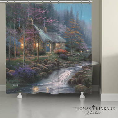 Thomas Kinkade A Winter Retreat Memory Foam Rug