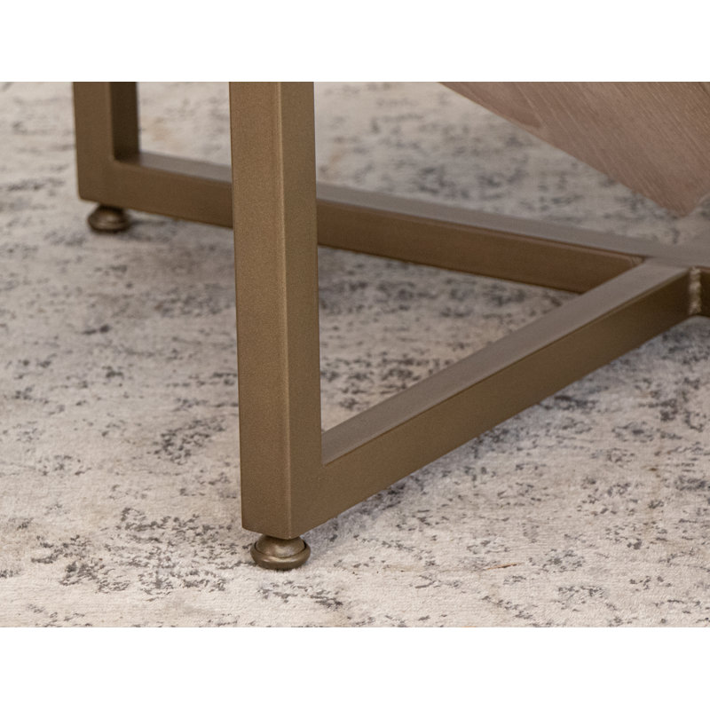 Table de chevet Jiatao, H 24 po x l 22,75 po x P 22,75 po