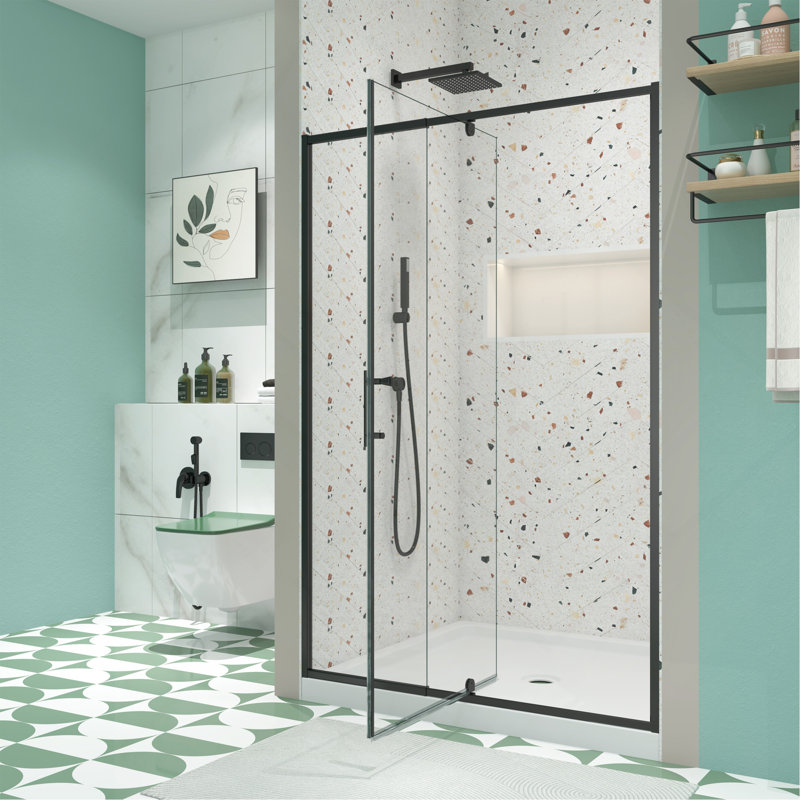 Porte de douche pivotante polyvalente avec conception avancée pour une expérience de douche optimale