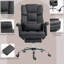 Fauteuil de direction, fauteuil de bureau ergonomique en cuir synthétique, fauteuil inclinable et pivotant avec repose-pieds et support lombaire-1011420965