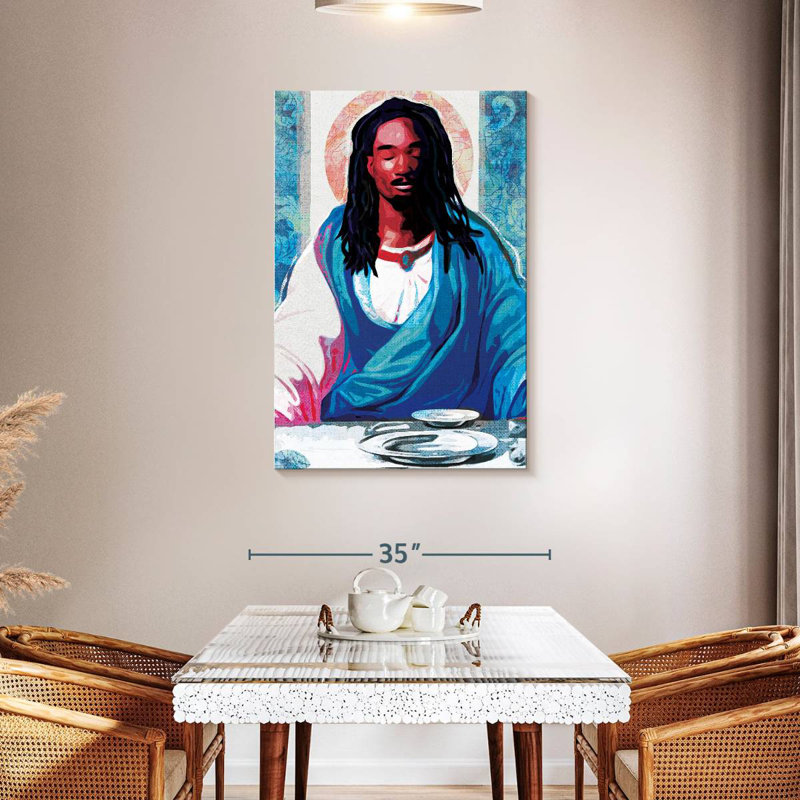 Adella Black Christ, 45" H x 30" W