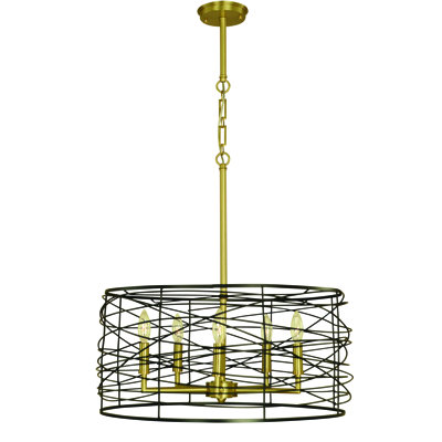 Lustre 5 lumières Kahmia par Everly Quinn