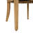 5-Piece Rubber Wood Dining Table Set With Upholstered Chairs