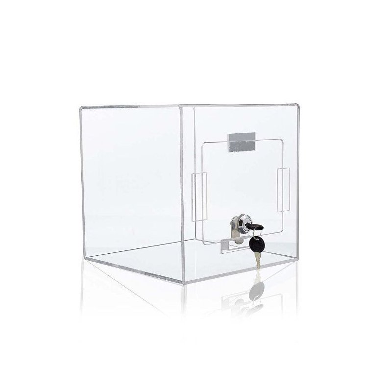 Boîte de vote en plastique culbuté, Transparent