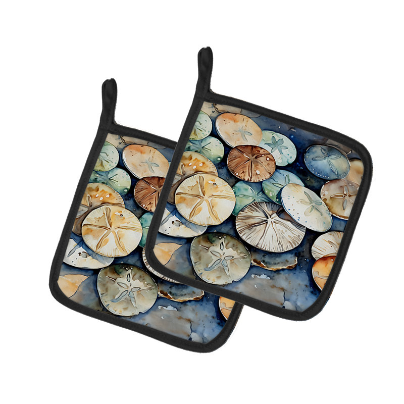 Caroline's Treasures Nautical Collection Polyester Potholder Set