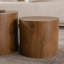 Ensemble de 2 tables basses rondes en bois Nesting-766754916