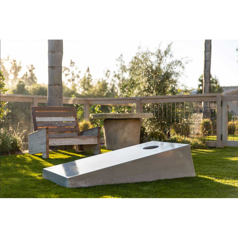 Ensemble de planche moderne cornhole en béton, Noir