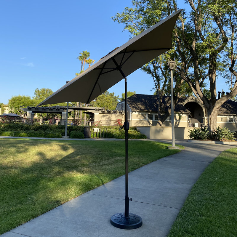 Parasol de marché carré 77,95 po Romeshia, Brun clair
