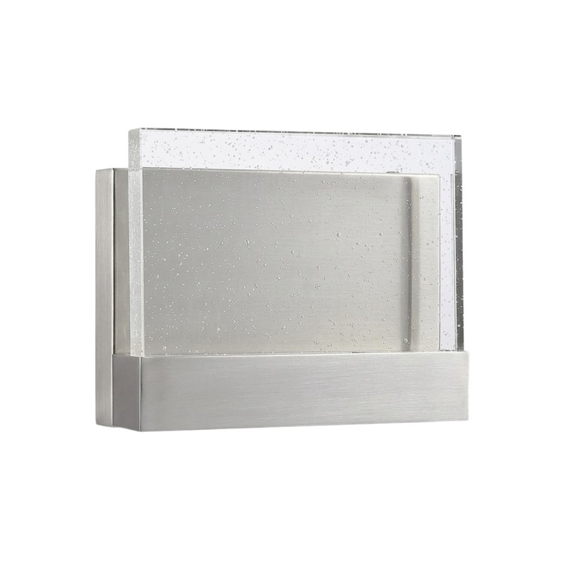 Chamanlal LED Flush Mounted Sconce, Brushed Nickel