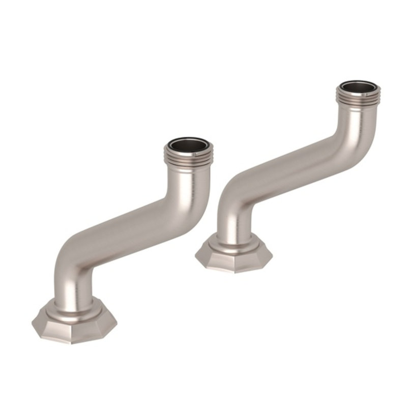 Deco™ Extended Deck Pillar Unions, Satin Nickel