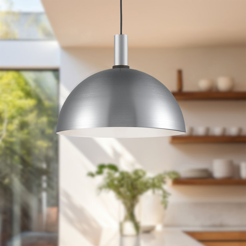 Archibald 1 - Light Pendant, Brushed Nickel, 12" H x 16" W x 16" D