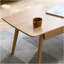 Centre de table Table basse 100% plateau en bois avec plateau et table basse Largeur 120 X Profondeur 56 X Hauteur 45 Cm Bureau d'étude Facile à assembler Bois naturel avec tablette de rangement