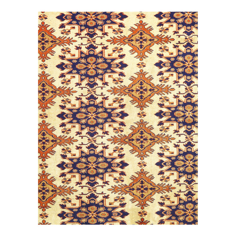 One-of-a-Kind Rectangle 7' X 9'9" Hand Knotted Area Rug