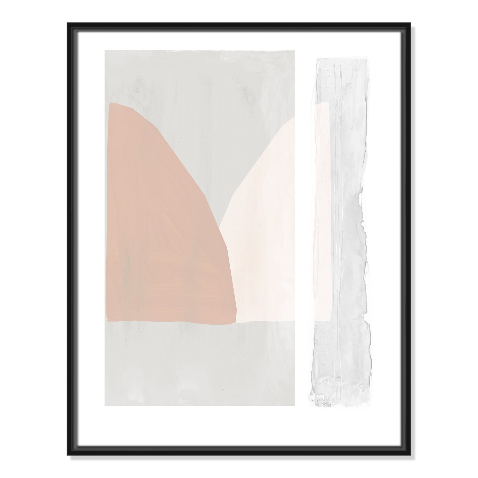 Soft and Light - Painting Print, 29.5" H x 23.5" W x 2" D, Black Framed Canvas