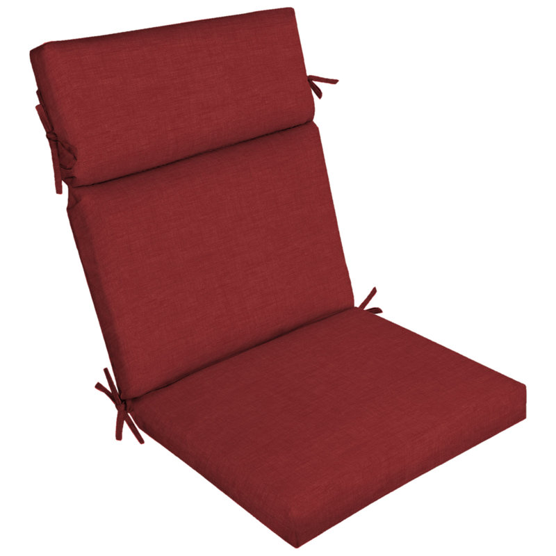 ARDEN Outdoor Dining Chair 4.5" Cushion, Red